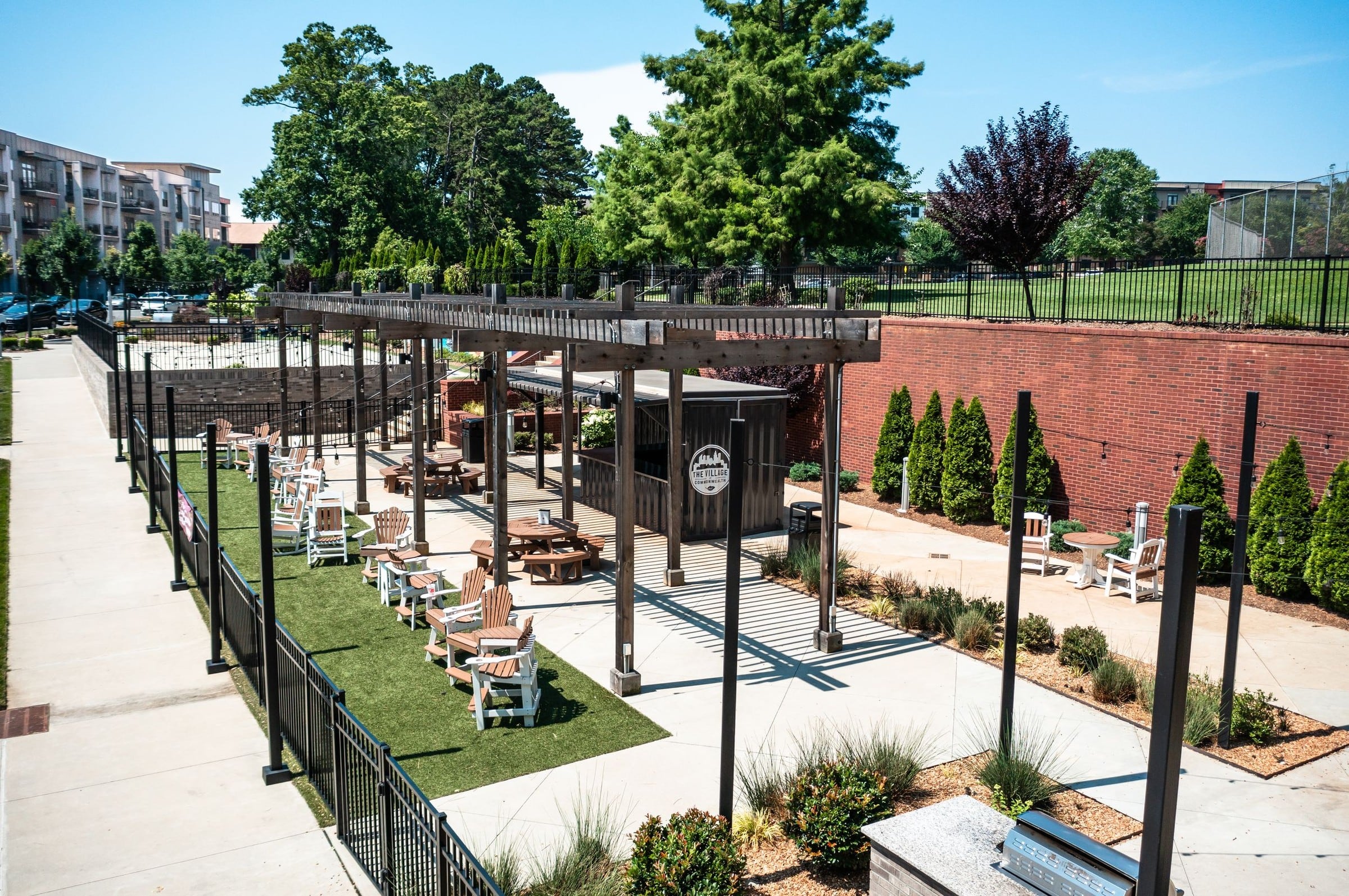 The Village at Commonwealth outdoor beer garden